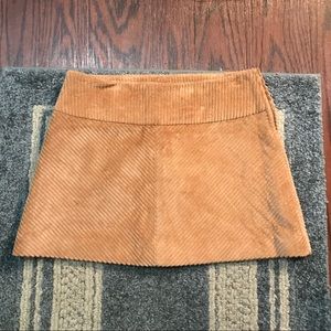 Tan mini skirt